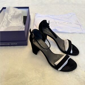 Stuart Weitzman Black Suede Heels - size 7.5